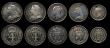 London Coins : A186 : Lot 2500 : Maundy Odds (10) Fourpences (2) 1894 VF cleaned with some heavy edge knocks, 1901 NEF cleaned, Three...