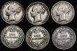 London Coins : A186 : Lot 2544 : Shillings (6) 1865 Die Number 59 NVF cleaned, 1866 Die Number 13 Fine, 1871 Die Number 48 About Fine...