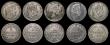 London Coins : A186 : Lot 2656 : France Five Francs (5) 1833T Nantes Mint KM#749.12 Fine, 1836B Rouen Mint KM#749.2 Bright About Fine...