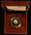 London Coins : A186 : Lot 311 : Fifty Pence 2019 Stephen Hawking - Black Holes S.H73 Gold Proof nFDC, the obverse with a hint of ton...