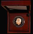 London Coins : A186 : Lot 390 : Five Pounds 2022 Queen Elizabeth II Memorial Gold Proof, Obverse: Portrait of King Charles III by Ma...