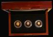 London Coins : A186 : Lot 542 : United Kingdom 2022 Queen Elizabeth II Memorial a 3-coin Gold Proof set comprising Charles III Sover...