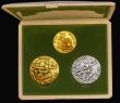 London Coins : A186 : Lot 597 : Japan Tokyo Olympic Games 1964 a 3-piece set comprising Gold medal 23mm diameter 7.26 grammes of 18 ...