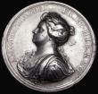 London Coins : A186 : Lot 726 : Queen Anne's Bounty 1704 44mm diameter in silver by J. Croker, Obverse: Bust left, laureate and...
