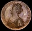 London Coins : A186 : Lot 728 : Battle of Oudenarde 1708 44mm diameter in bronze by J. Croker, Obverse: Bust left crowned and draped...