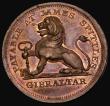 London Coins : A186 : Lot 942 : Gibraltar Two Quartos 1820 KM#Tn9, Pridmore 24, UNC or very near so with light cabinet friction to t...