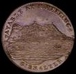 London Coins : A186 : Lot 943 : Gibraltar Two Quarts 1802 KM#Tn2.2, Pridmore 17, with light friction to the highest points only, oth...