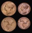 London Coins : A186 : Lot 948 : Isle of Man (3) Penny 1839 S.7417, Pridmore 20, M. 83, EF with some minor contact marks, Halfpenny 1...