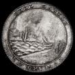 London Coins : A186 : Lot 949 : Isle of Man Halfcrown Token 1811 Douglas, Peel castle, Obverse: View of a castle and vessel from the...