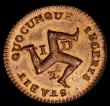 London Coins : A186 : Lot 951 : Isle of Man Halfpenny 1733 struck in Castletown, interior of cap plain, edge plain (filed) S.7405, P...