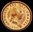 London Coins : A186 : Lot 953 : Isle of Man Halfpenny 1786 grained edge, S.7414, Pridmore 31, M.60, UNC with around 75% mint lustre,...