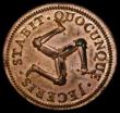 London Coins : A186 : Lot 960 : Isle of Man Penny 1758 S.7411, Pridmore 15, M.51 EF with traces of lustre and with some verdigris on...