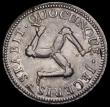 London Coins : A186 : Lot 961 : Isle of Man Penny 1758 Silver Proof S.7411, Pridmore 15A, M.52, edge grained in herring-bone style, ...