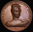 London Coins : A187 : Lot 1035 : Death of Princess Charlotte 1817 50mm diameter in bronze, by T. Webb and G. Mills Obverse: Draped bu...
