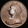 London Coins : A187 : Lot 1155 : Diamond Jubilee of Queen Victoria 1897 78mm diameter in bronze, unsigned, Obverse: Diademed, draped ...