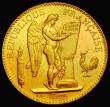 London Coins : A187 : Lot 1346 : France 100 Francs Gold 1909A Paris Mint KM#858 GEF and lustrous with some contact marks
