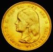 London Coins : A187 : Lot 1429 : Netherlands Ten Gulden Gold 1897 KM#118 A/UNC and lustrous, the obverse with some light adjustment l...