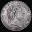London Coins : A187 : Lot 1735 : Crown 1818 LIX ESC 214, Bull 2009 VF with a gentle edge bruise, with attractive blue/grey tone and v...