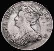 London Coins : A187 : Lot 2054 : Halfcrown 1704 Plumes ESC 570, Bull 1359 Fine/Good Fine with some uneven tone on the obverse, rated ...