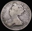 London Coins : A187 : Lot 2055 : Halfcrown 1705 Plumes ESC 571, Bull 1360 VG/Near Fine, rated R by Bull, our archive database shows t...