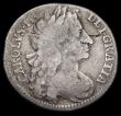 London Coins : A187 : Lot 2255 : Shilling 1683 ESC 1065, Bull 558 VG with a flan flaw on the obverse, Very rare, rated R2 by Bull, th...
