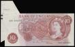 London Coins : A187 : Lot 233 : ERROR - Ten Shillings  Hollom seated Britannia prefix 39D very large fishtail top left corner which ...