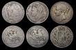 London Coins : A187 : Lot 2627 : Crowns (6) 1818 LIX VG, 1821 SECUNDO VG, 1845 Cinquefoil stops on edge, Fine, 1893 LVII VG, 1894 LVI...