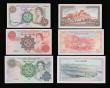 London Coins : A187 : Lot 335 : Isle of Man signed by Dawson (6) 50 Pounds Pick 39a Unc, 20 Pounds Pick 37a series 120019 Une, 10 Po...