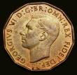 London Coins : A188 : Lot 1166 : Brass Threepence 1949 Peck 2392 NEF with some red tone and traces of old gilding