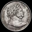London Coins : A188 : Lot 1474 : Halfcrown 1817 Bull Head ESC 616, Bull 2090, About EF with touches of blue and gold toning in places