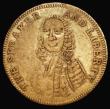 London Coins : A188 : Lot 558 : Irish Surplus Revenue Dispute 1753, 26mm diameter in brass, by J. Roche ? Obverse: Bust of the Speak...