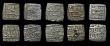 London Coins : A188 : Lot 837 : India - Mughal Empire Akhbar One Rupee (8) AH991, AH992, AH994, AH995, AH996, AH997, AH998, AH1000, ...