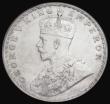 London Coins : A188 : Lot 854 : India One Rupee 1918 Calcutta Mint KM#524 in an NNC holder and graded MS65