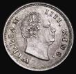 London Coins : A188 : Lot 857 : India Quarter Rupee 1835 20 Berries in wreath, plain truncation, indentation on bow, KM#448.3 NEF/GV...