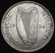 London Coins : A188 : Lot 878 : Ireland Halfcrown 1934 S.6625 NEF/GVF with some contact marks and hairlines