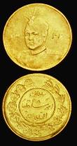 London Coins : A189 : Lot 1030 : Iran Gold Toman (2) AH 1343 (2) KM#1074 Fine/Good Fine and Good Fine