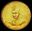 London Coins : A189 : Lot 1033 : Iran Gold Two Toman, AH1297 Nasir al-Din Shah, KM#942,  legend weak in places, the date clear and be...