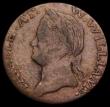London Coins : A189 : Lot 1043 : Ireland Halfpenny Evasion 1792 Obverse: Bust left, PAYABLE AT W.WILLIAMS, Reverse: Crowned Harp, NOR...