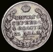 London Coins : A189 : Lot 1124 : Russia Rouble 1825 CПБ ПД C#130 Near Fine