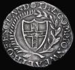 London Coins : A189 : Lot 1322 : Shilling 1656 Commonwealth, No Stop after ENGLAND, ESC 995A, Bull 152, S.3218, Mintmark Sun, 5.97 gr...