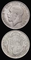 London Coins : A189 : Lot 1786 : Halfcrowns (2) 1918 Smaller reverse design, ESC 765, Bull 3717, Davies 1669, NVF/GVF the obverse wit...