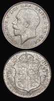 London Coins : A189 : Lot 1787 : Halfcrowns (2) 1921 Large Reverse design, ESC 768, Bull 3722, as Davies 1679, dies 3C, the surfaces ...