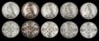 London Coins : A189 : Lot 2263 : Double Florins (5) 1887 Arabic 1 Davies 540A, dies 1B, Obverse: Cross on crown points to a space, Re...