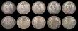 London Coins : A189 : Lot 2266 : Double Florins (9) 1887 Arabic 1 (2), 1888, 1889 (3), 1890 (3), Near Fine to Fine