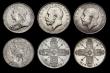 London Coins : A189 : Lot 2303 : Florins (6) 1895 Obverse: First I of VICTORIA points to a space, Reverse: Left leg of H in SHILLINGS...