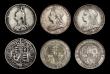 London Coins : A189 : Lot 2405 : Shillings (6) 1889 Small Jubilee Head, ESC 1354, Bull 3141, Davies 985 dies 1D, by far the rarer of ...