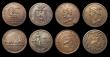 London Coins : A189 : Lot 672 : Halfpennies and Farthing 19th Century (7) comprising Halfpennies (6) Middlesex undated Obverse: Swan...