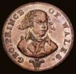 London Coins : A189 : Lot 676 : Halfpenny 18th Century Middlesex National Series, undated, Obverse: Three-quarter bust of the Prince...