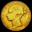 London Coins : A189 : Lot 884 : Australia Sovereign 1855 Sydney Branch Mint, Marsh A360, Fine, the first Sydney Gold Sovereign and r...