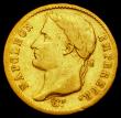 London Coins : A189 : Lot 944 : France 20 Francs Gold 1808A Paris Mint, KM#687.1, About Fine with some edge nicks